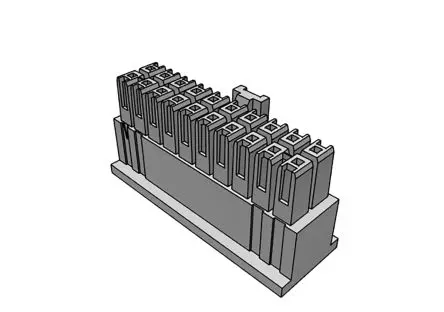 Produktfoto 1 von Samtec IPD1 Stecker Crimpsteckverbinder-Gehäuse 2.54 mm, 20-polig / 2-reihig Gerade, Kabel für FFC-Steckverbinder,
