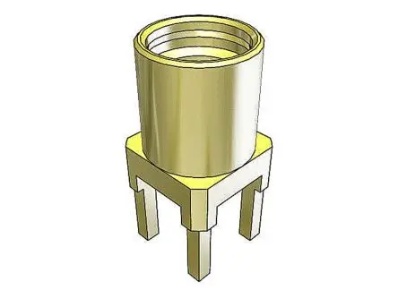 Produktfoto 1 von Samtec MMCX Buchse Koaxialsteckverbinder MCX-Steckverbinder, Oberfläche, für Koaxial-Kabel, 50 Ω Lot, Micro Miniature,