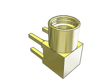 Samtec MMCX Buchse Koaxialsteckverbinder MCX-Steckverbinder, Durchsteckmontage, für Koaxial-Kabel, 50 Ω Lot, Micro