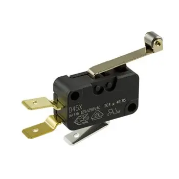 Produktfoto 1 von ZF Mikroschalter Rollenhebel-Betätiger Stecker, 1-poliger Wechsler, 250 V ac, 16A IP40 0.49N -40 °C - 85 °C