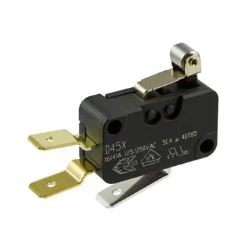 Produktfoto 1 von ZF Mikroschalter Kurzer Rollenhebel-Betätiger Stecker, 1-poliger Umschalter, 250 V ac, 16A IP40 0.98N -40 °C - 85 °C