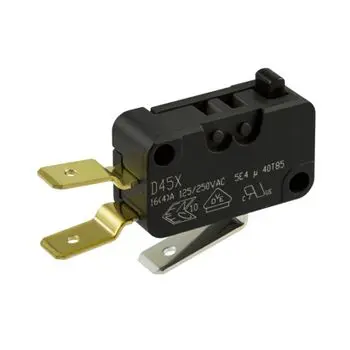 Produktfoto 1 von ZF Mikroschalter Taste-Betätiger Stecker, 1-poliger Umschalter, 250 V ac, 16A IP40 0.98N -40 °C - 85 °C