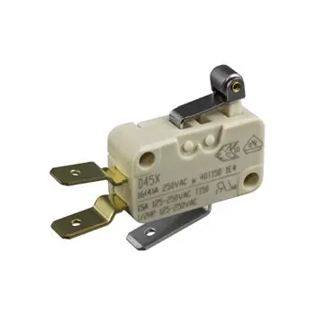 Produktfoto 1 von ZF Mikroschalter Kurzer Rollenhebel-Betätiger Stecker, SPDT (NO/NC), 250 V ac, 16A IP40 0.98N -40 °C - 150 °C