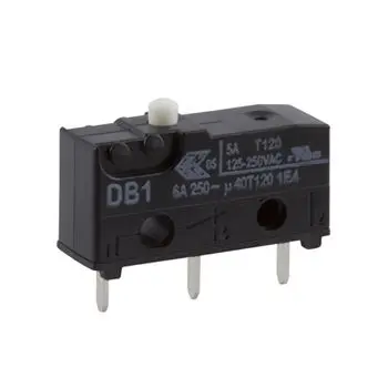 Produktfoto 1 von ZF Mikroschalter Taste-Betätiger Lot, 1-poliger Umschalter, 250 V ac, 6A IP50 1.47N -40 °C - 120 °C
