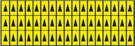 SES Sterling Schwarz Vorbedrucktes, selbstklebendes Etikett, 2.45mm x 4.75mm, 1 Stück