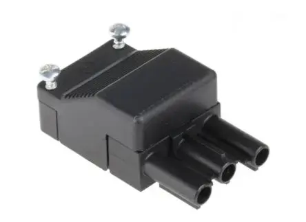 Produktfoto 1 von Wieland ST18 Beleuchtungssteckverbinder, Kabel Stecker, Anschluss, Schraubbefestigung 16A, Kontakte: 3 IP20, Schwarz,