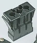 Produktfoto 1 von Wieland ST18 Beleuchtungssteckverbinder, Panel Buchse, Anschluss, Klemme 16A, Kontakte: 3 IP20, Schwarz, 2.5 mm²