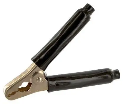 Produktfoto 1 von Mueller Electric Edelstahl 39.7 mm Krokodilklemme, Schwarz, 400A Polyvinylchlorid Isoliert