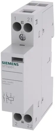 Produktfoto 1 von Siemens 5TT Schütz 24V dc-Spule, 2-polig, 230V ac / 20 A 230V ac 0.0026 kW 1 Schließer/1 Öffner Motorsteuerung