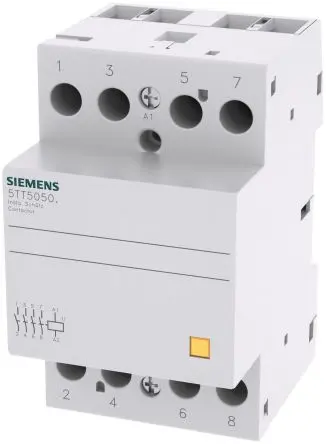 Produktfoto 1 von Siemens 5TT Schütz 24V ac/dc-Spule, 4-polig, 400V ac / 63 A 230V 0.0026 kW 4 Schließer Motorsteuerung 4-Hilfskontakte