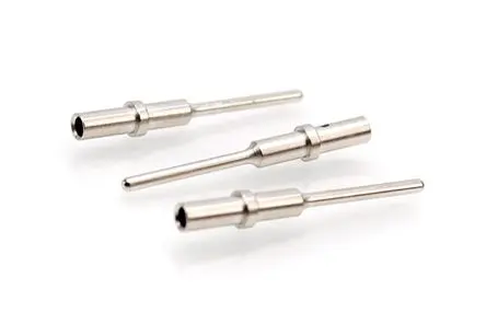 Produktfoto 1 von Amphenol ATM Kfz-Anschlussklemme Stecker, Feststehend, Crimpbefestigung, Kupferlegierung Nickel, Gold-beschichtet