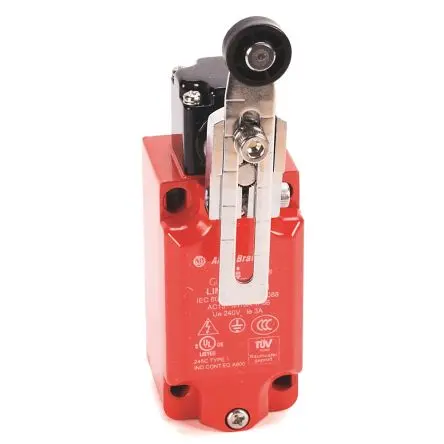 Produktfoto 1 von Allen Bradley Guardmaster 440P Endschalter, Verstellbarer Rollenhebel SPST, IP66, Metall