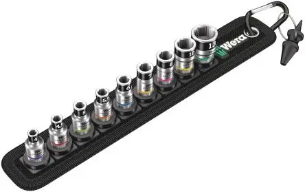 Produktfoto 1 von Wera Steckschlüsselsatz 1/4 in Vierkant Sechskant 4 mm, 4.5 mm, 5 mm, 5.5 mm, 6 mm, 7 mm, 8 mm, 10 mm, 13 mm 12-teilig
