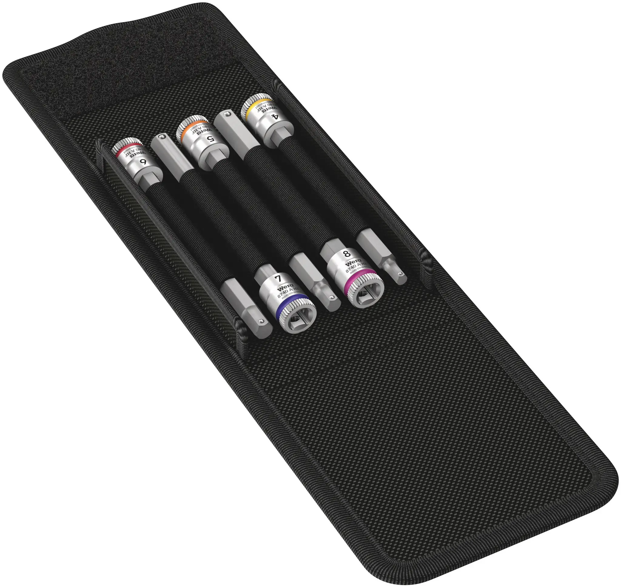 Wera Sechskant Sechskant Treiberbit CrV-Stahl 1/4 in 1/4 in, Länge 125 mm, 5-teilig