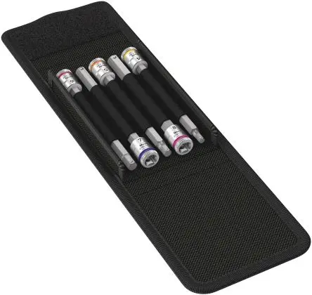 Produktfoto 1 von Wera Sechskant Sechskant Treiberbit CrV-Stahl 1/4 in 1/4 in, Länge 125 mm, 5-teilig