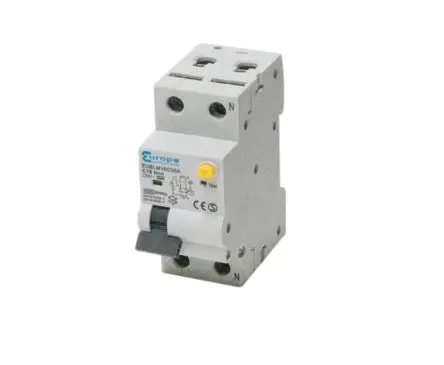 Produktfoto 1 von Europa EUBLMC EUBLM FI/LS-Schalter (RCBO) 16A, 2-polig Typ C, Empfindlichkeit 30 mA