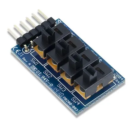 Produktfoto 1 von Digilent Entwicklungstool HMI Pmod SWT Taste Click-Board Switch