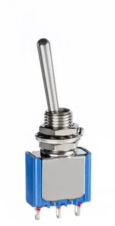 Produktfoto 1 von APEM Panel Kippschalter 1-poliger Umschalter, Ein-Aus-Ein, 30 V dc, 250 V ac, 4A, Lötöse