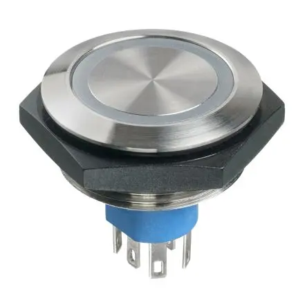 Produktfoto 1 von APEM AV Druckschalter Tastend Panel Ø 30.2 mm, SPST / 1A 30 V dc, IP67