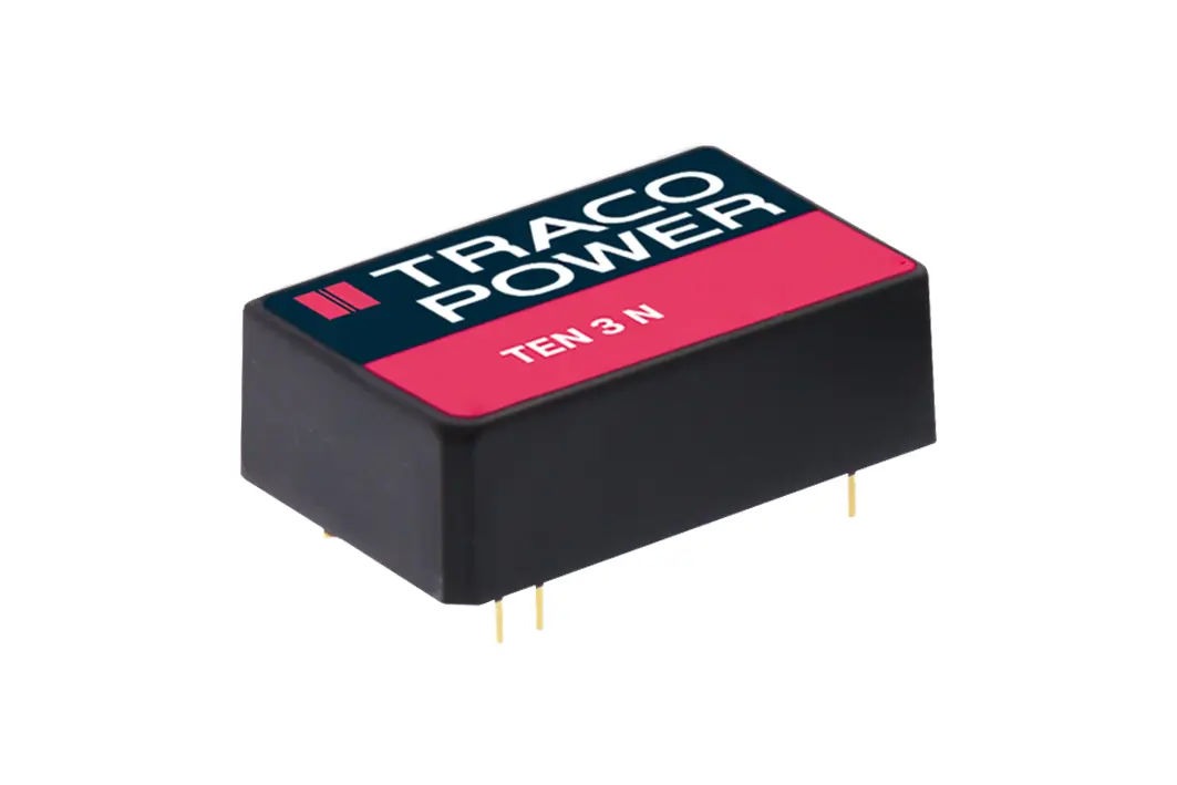 TRACOPOWER TEN 3N DC/DC-Wandler 3W 24 V dc IN, ±5V dc OUT / ±250mA Durchsteckmontage 1.5kV dc isoliert
