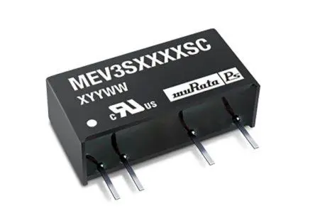Produktfoto 1 von Murata Power Solutions MEV3 DC/DC Konverter, 15V dc OUT / 200 mA