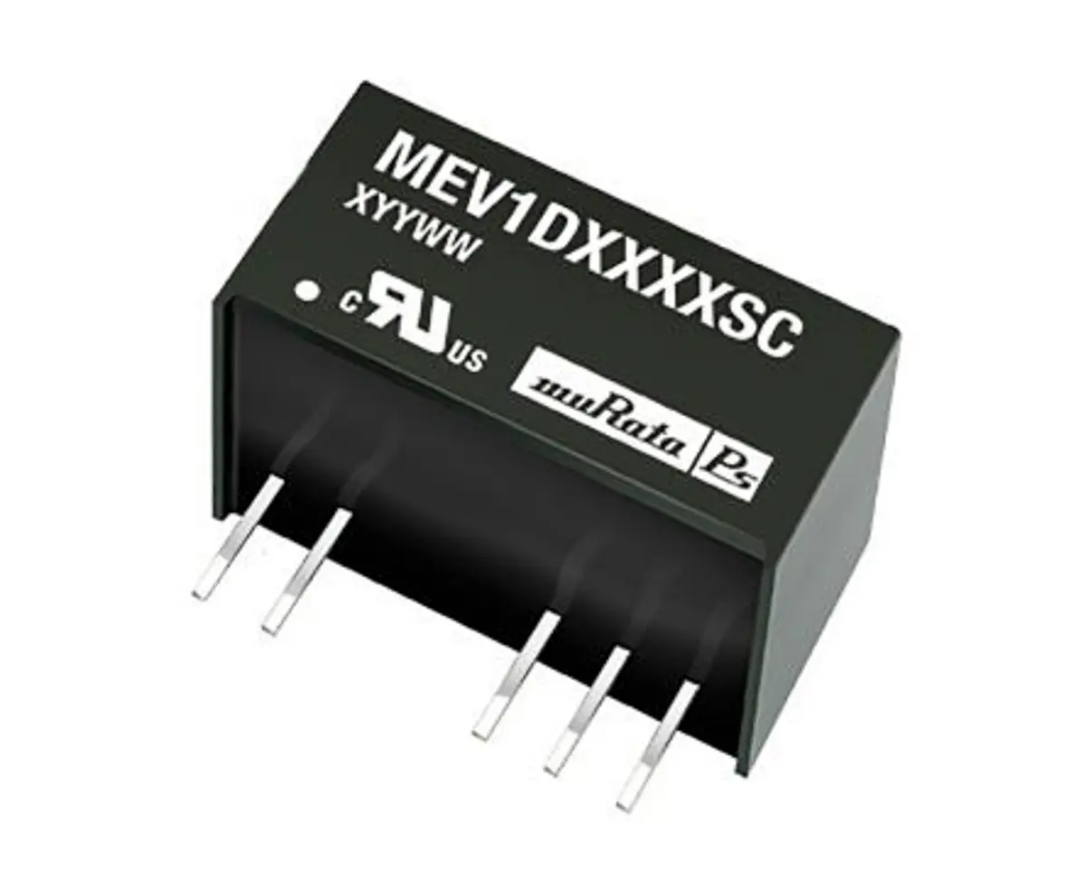 Murata MEV1 DC/DC-Wandler 1W 24 V dc IN, ±15V dc OUT / ±33mA Durchsteckmontage 3kV dc isoliert