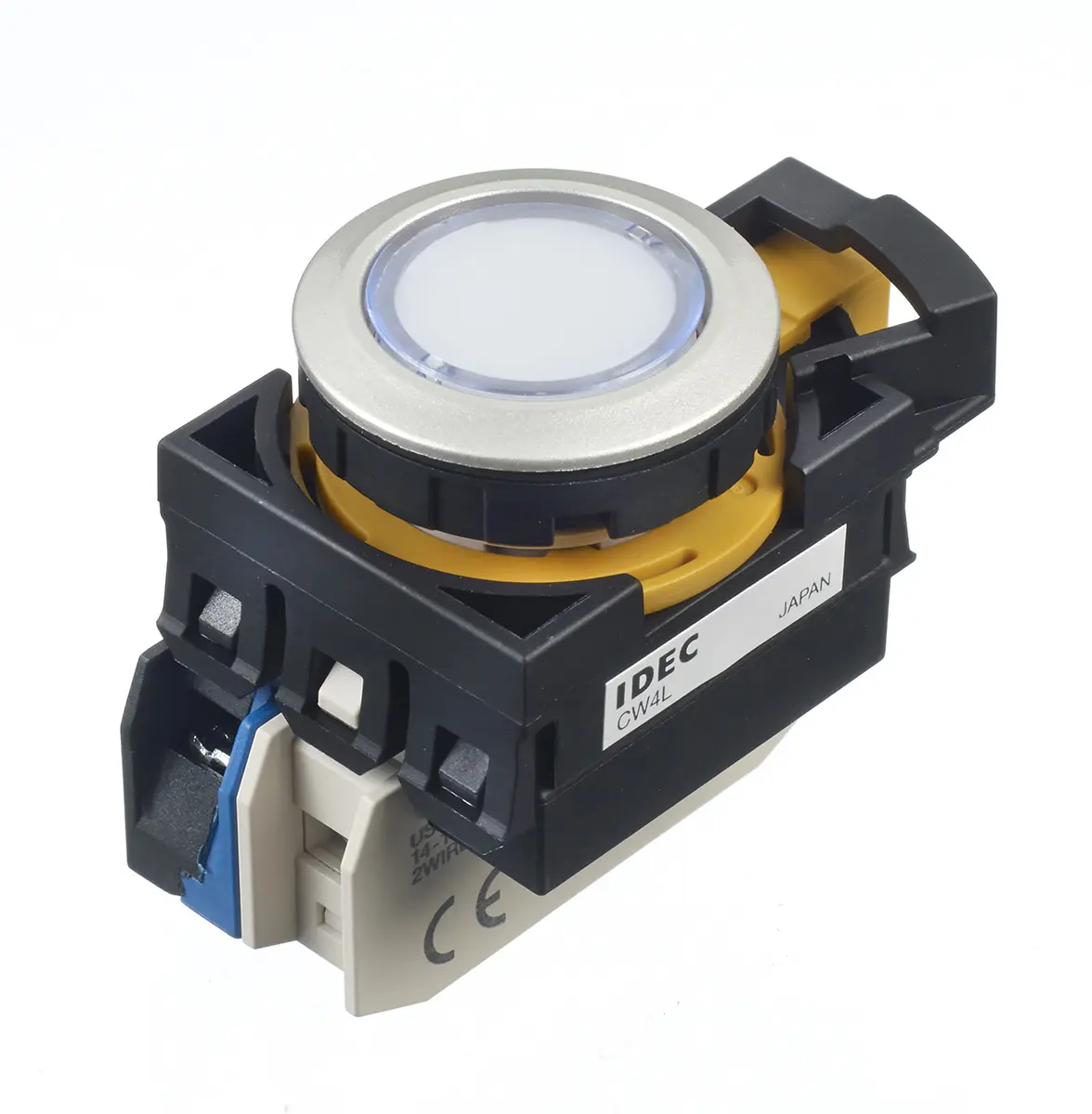 Produktfoto 1 von Idec CW Druckschalter Weiß Beleuchtet Tastend Panel Ø 22 mm, SPST / 10 A, IP65