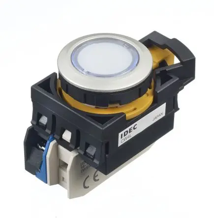 Produktfoto 1 von Idec CW Druckschalter Weiß Beleuchtet Tastend Panel Ø 22 mm, SPST / 10A, IP65