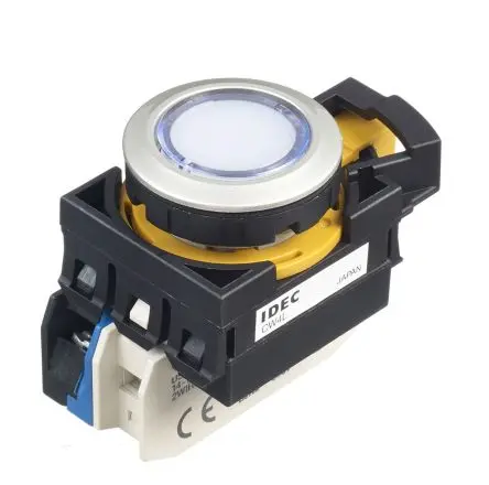 Produktfoto 1 von Idec CW Druckschalter Weiß Beleuchtet Tastend Panel Ø 22 mm, SPST / 10A, IP65