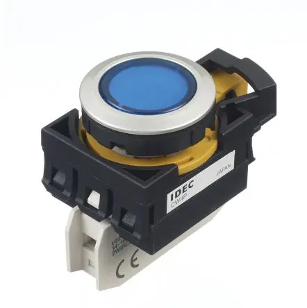 Produktfoto 1 von Idec CW Druckschalter Blau Beleuchtet Panel Ø 22 mm / 10A, IP66