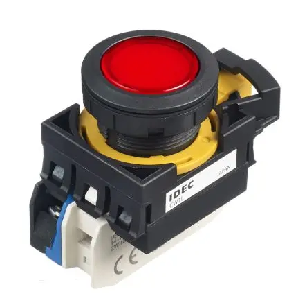 Produktfoto 1 von Idec CW Druckschalter Rot Beleuchtet wartungsfrei Panel Ø 22 mm, SPST / 10A, IP65