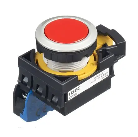 Produktfoto 1 von Idec CW Druckschalter Rot Beleuchtet wartungsfrei Panel Ø 22 mm, SPST / 10A, IP65
