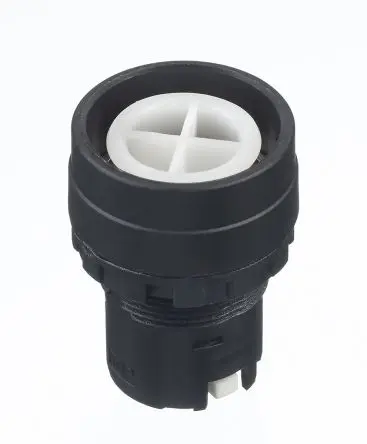 Produktfoto 1 von Idec HW Drucktastenkopf Ø 22 mm, Schwarz wartungsfrei Rund Rund Kunststoff, IP66