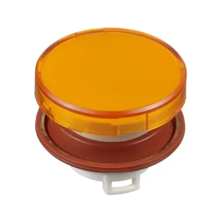 Produktfoto 1 von Idec HW Drucktastenkopf Ø 22 mm, Gelb Tastend Rund Rund Kunststoff IP20