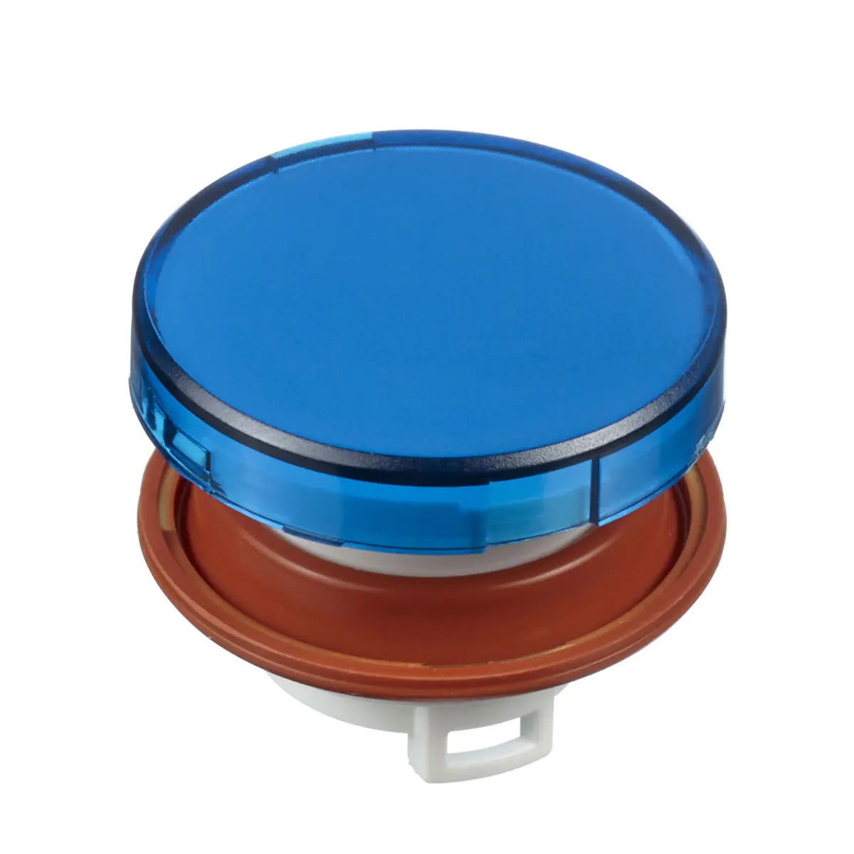 Produktfoto 1 von Idec HW Drucktastenkopf Ø 22 mm, Blau Tastend Rund Rund Kunststoff IP20