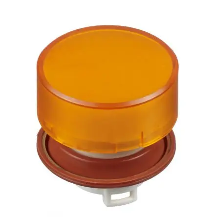 Produktfoto 1 von Idec HW Drucktastenkopf Ø 22 mm, Gelb Tastend Rund Rund Kunststoff IP20