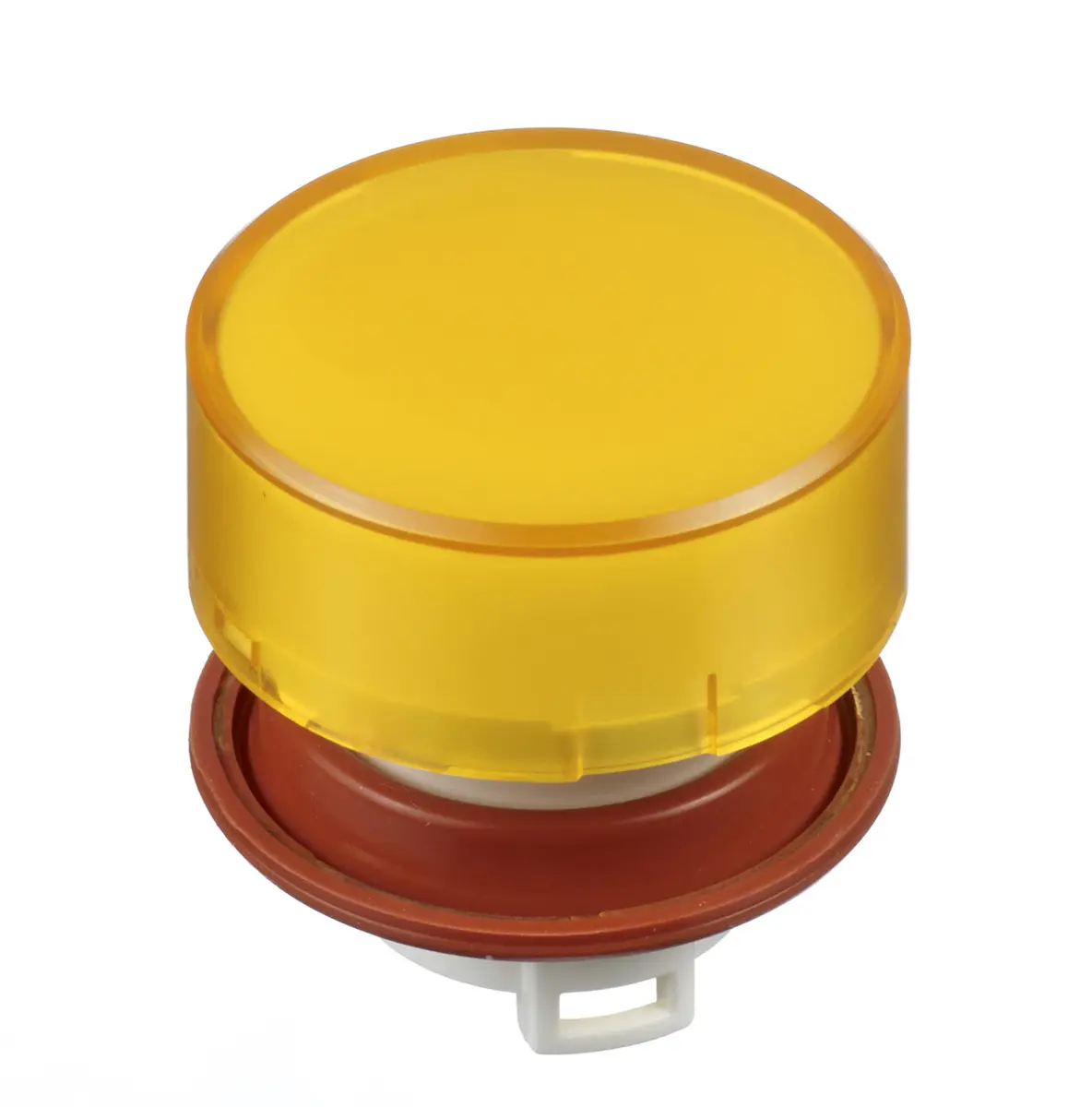 Produktfoto 1 von Idec HW Drucktastenkopf Ø 22 mm, Gelb Tastend Rund Rund Kunststoff IP20