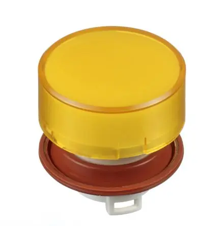 Produktfoto 1 von Idec HW Drucktastenkopf Ø 22 mm, Gelb Tastend Rund Rund Kunststoff IP20