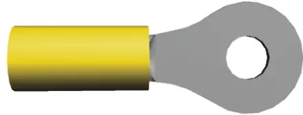 TE Connectivity PIDG Ringkabelschuh, Isoliert 12 AWG, Gelb, 10 AWG max.AWG, aussen ø 13.5 mm, innen ø 5.25 mm, M5