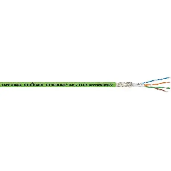Produktfoto 1 von Lapp Cat7 Ethernet-Kabel, 100 m, Grün S/FTP, A Nicht abgeschlossen, B Nicht abgeschlossen, Polyurethan