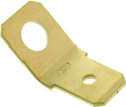 Produktfoto 1 von TE Connectivity FASTON .250 Flachsteckhülse, Gelb, Unisoliert, 6.35 x 0.81 mm, Stecker