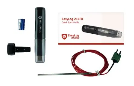 Produktfoto 1 von Lascar EL-21CFR-TC Temperatur Temperatur Datenprotokolliergerät, USB, -35 °C → 80 °C