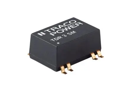 Produktfoto 1 von TRACOPOWER TDR 3SM DC/DC Konverter, 5V dc OUT 600 mA Oberfläche 9V dc 1.5 kV dc 3 W -40 °C 85 °C