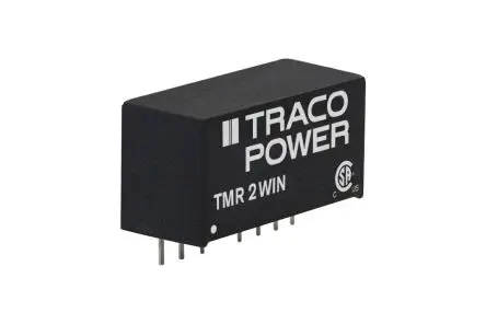 TRACOPOWER TMR 2WIN DC/DC Konverter, 3.3V dc OUT 500 mA Durchsteckmontage 75V dc 1.5 kV dc 2 W -40 °C 90 °C