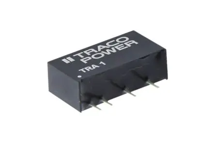 TRACOPOWER TRA 1 DC/DC Konverter, 12V dc OUT 84 mA Leiterplattenmontage 24V dc 1 kV dc 1 W -40 °C 95 °C