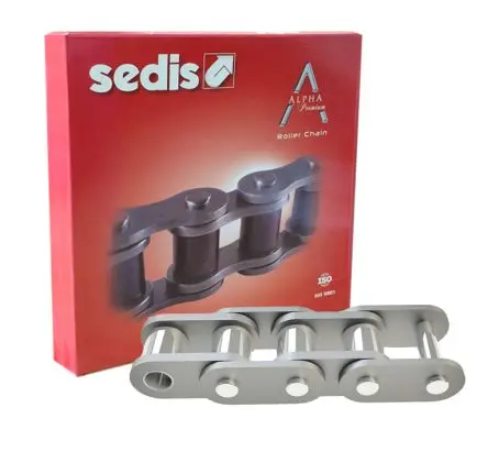 Produktfoto 1 von Sedis Alpha Premium 06B-1 Edelstahl 1 Rollenkette ISO 606 (DIN 8187), Teilung 9.53 mm, Länge 5 m, Länge 13.5 mm