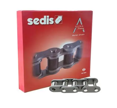 Produktfoto 1 von Sedis Alpha Premium 06B-1 Carbonstahl 1 Rollenkette ISO 606 (DIN 8187), Teilung 9.53 mm, Länge 5 m, Länge 13.5 mm