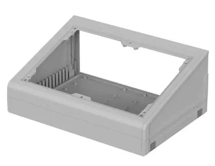 Produktfoto 1 von Bopla Ultrapult ABS Pultgehäuse Geneigte Front, Hellgrau, 290.9 mm 120.4 mm, 198.9 mm, 650 g