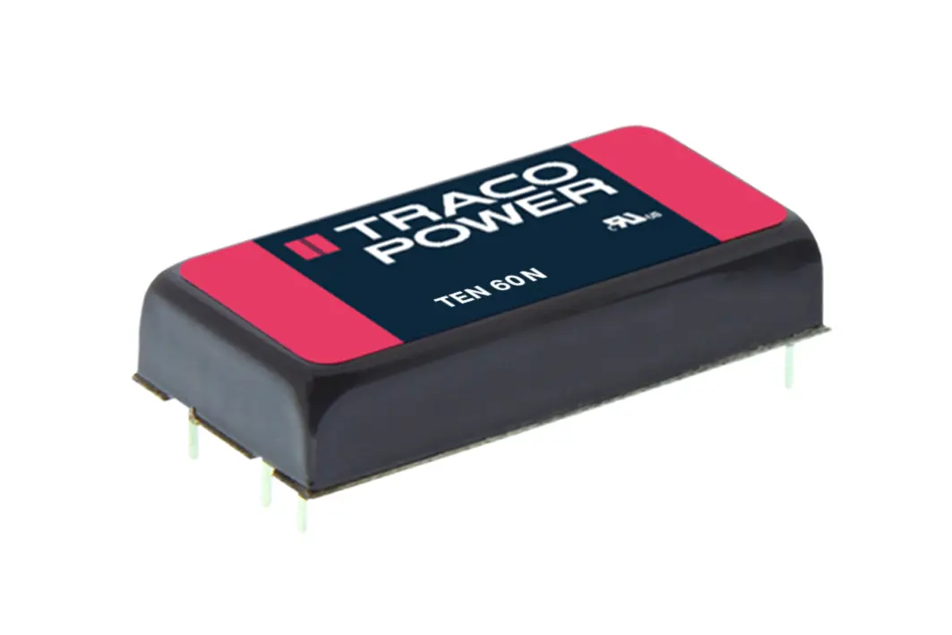 TRACOPOWER TEN 60N DC/DC-Wandler 60W 24 V dc IN, ±15V dc OUT / ±2A Durchsteckmontage 1.5kV dc isoliert