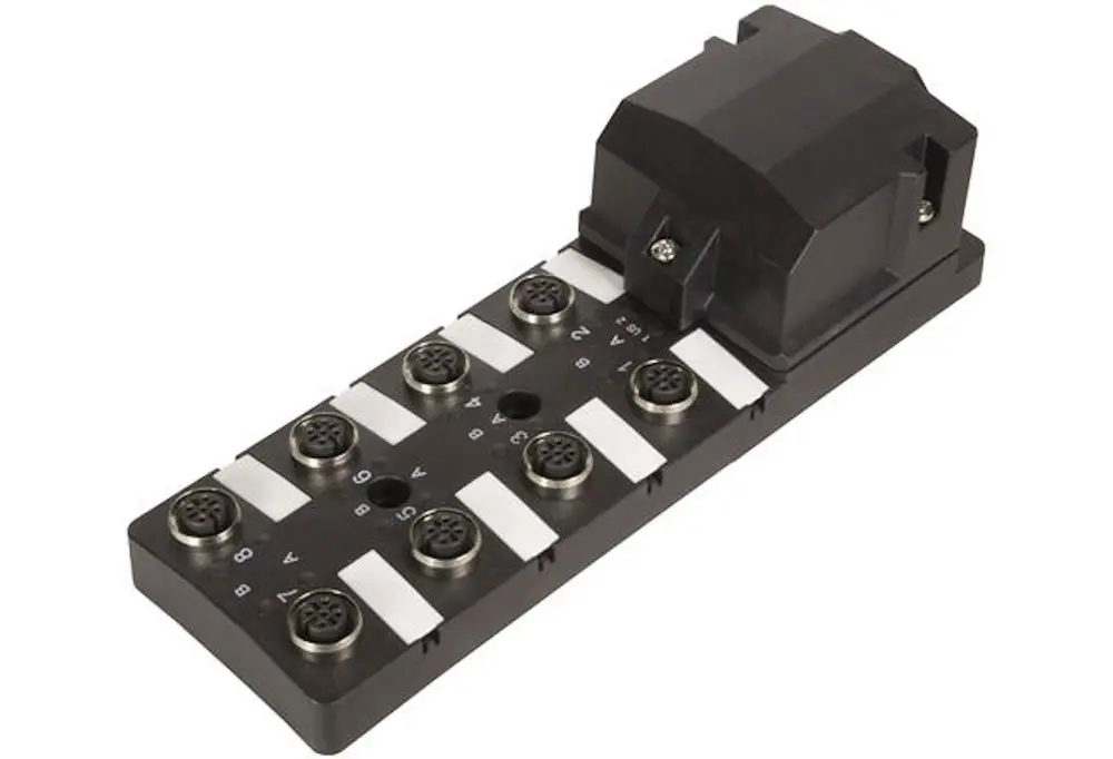 Produktfoto 1 von HARTING Har-SAB Sensor-Box 8 Anschlüsse 5 Auslässe M12 Gerade